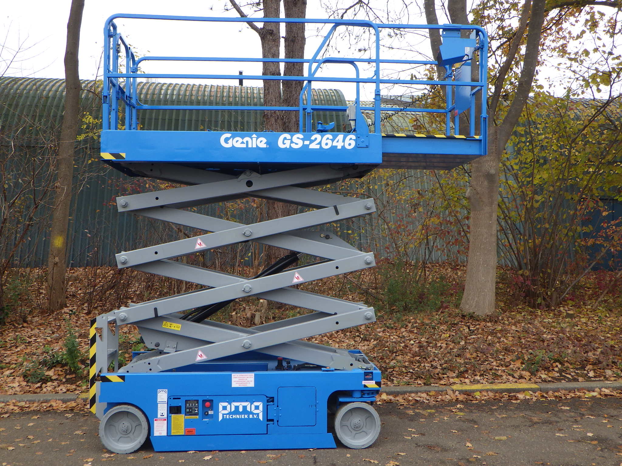 Genie GS-2646 op aanhanger