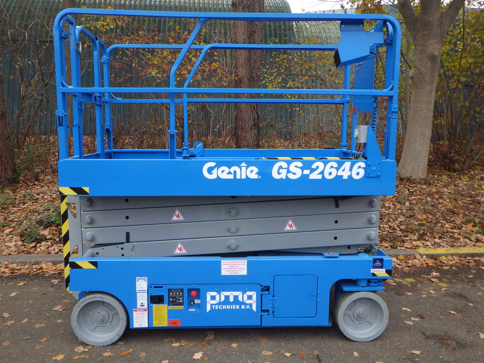 Genie GS-2646 op aanhanger